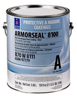 <strong>ARMORSEAL</strong> 81001 <strong>ARMORSEAL</strong>® <strong>8100</strong> is the next generation in water-based <strong>epoxy floor coatings</strong>; a two-component polyamine <strong>epoxy</strong> with excellent chemical and abrasion. . Armorseal 8100 epoxy floor coatings